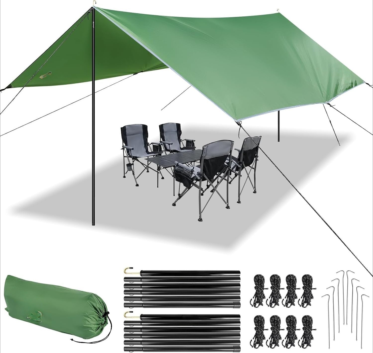 10x15FT Waterproof Camping Tarp