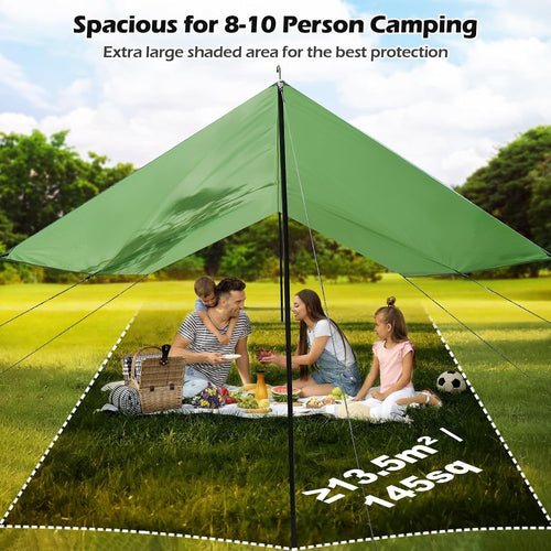 10x15FT Waterproof Camping Tarp