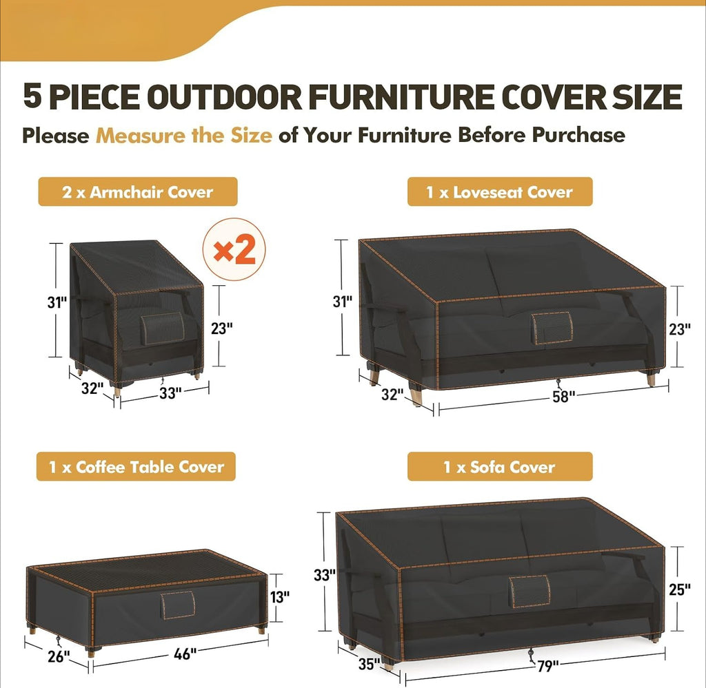 XX-Large 5-Piece Patio Covers