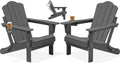 Adjustable Folding Adirondack Chairs Set of 2