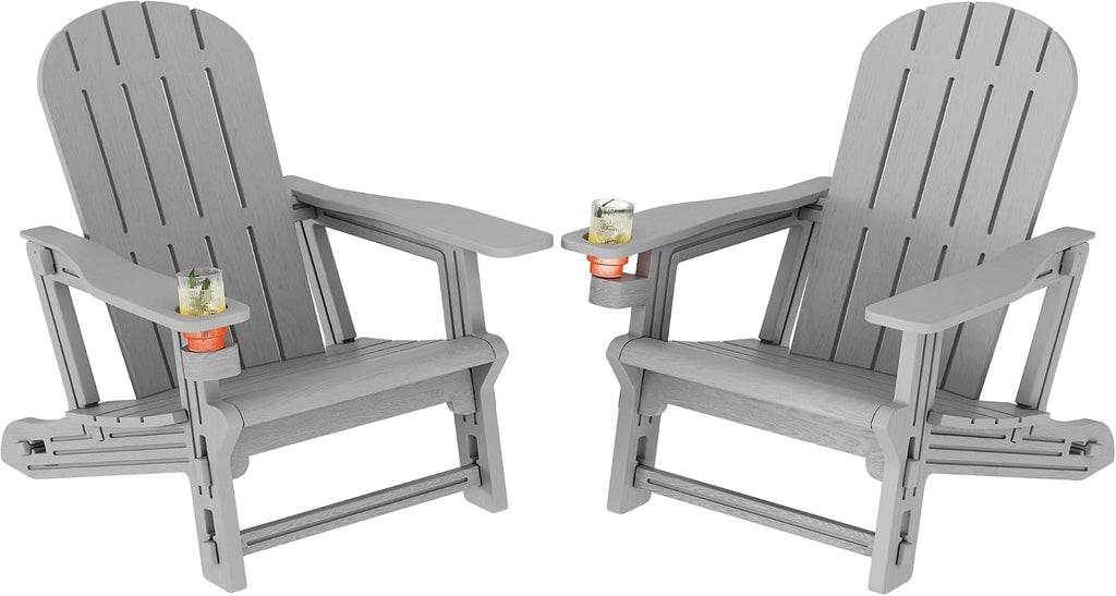 HDPE Adirondack Chairs Set of 2