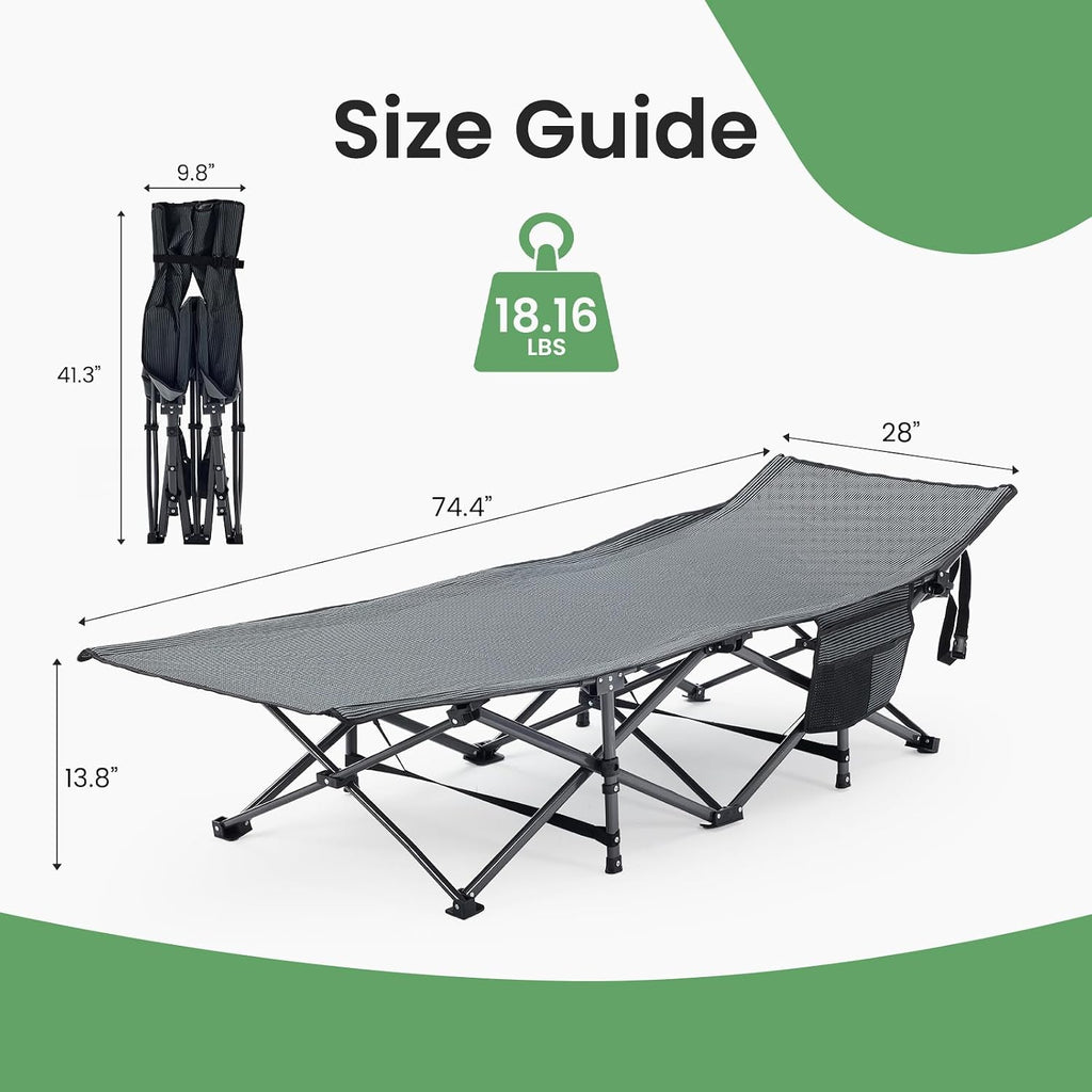 Padded Folding Camping Cot