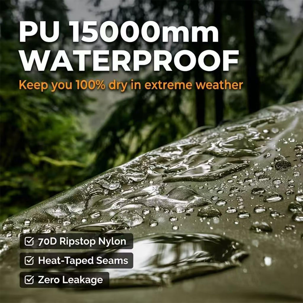 10x10FT Waterproof Camping Tarp