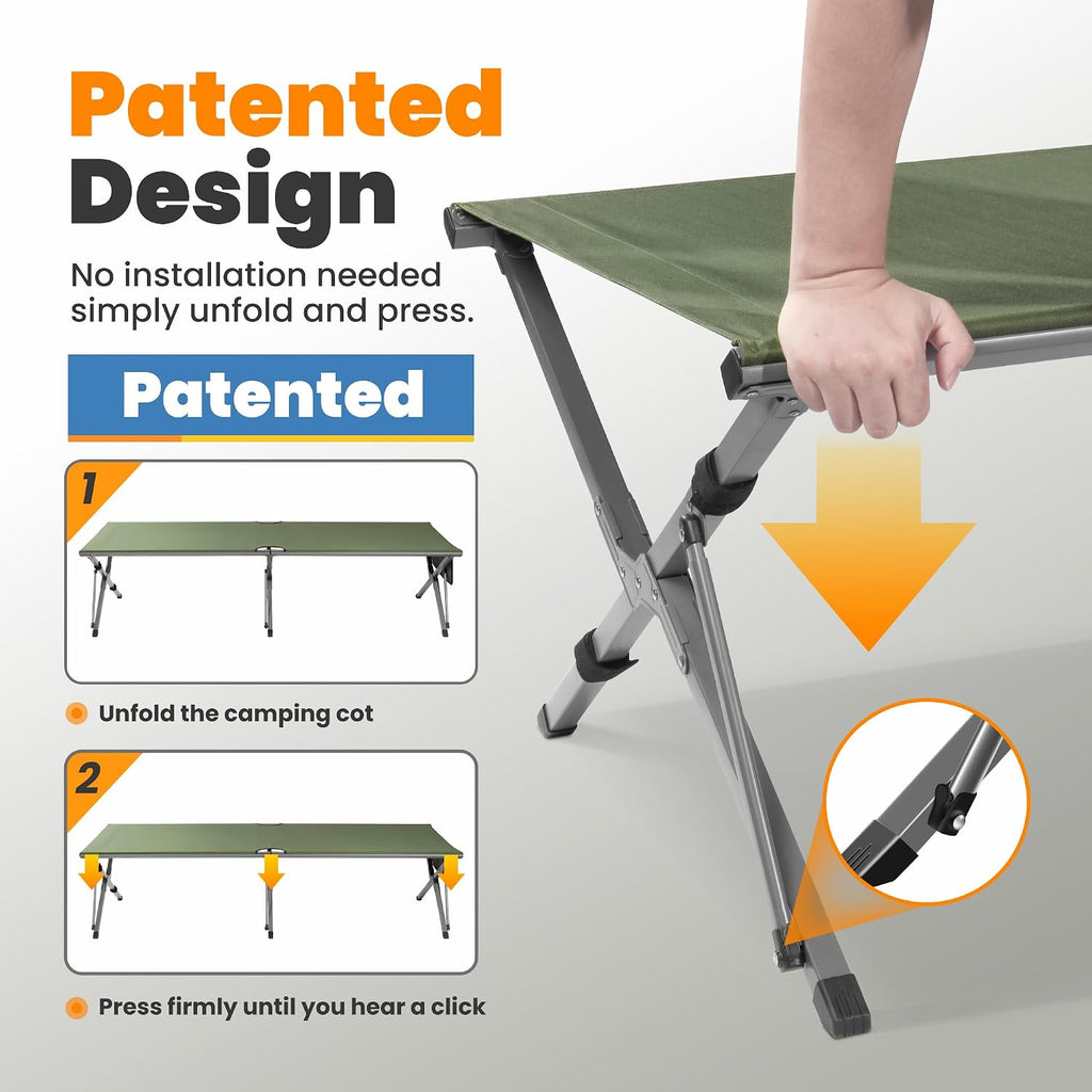 Oversized Folding Camping Cot