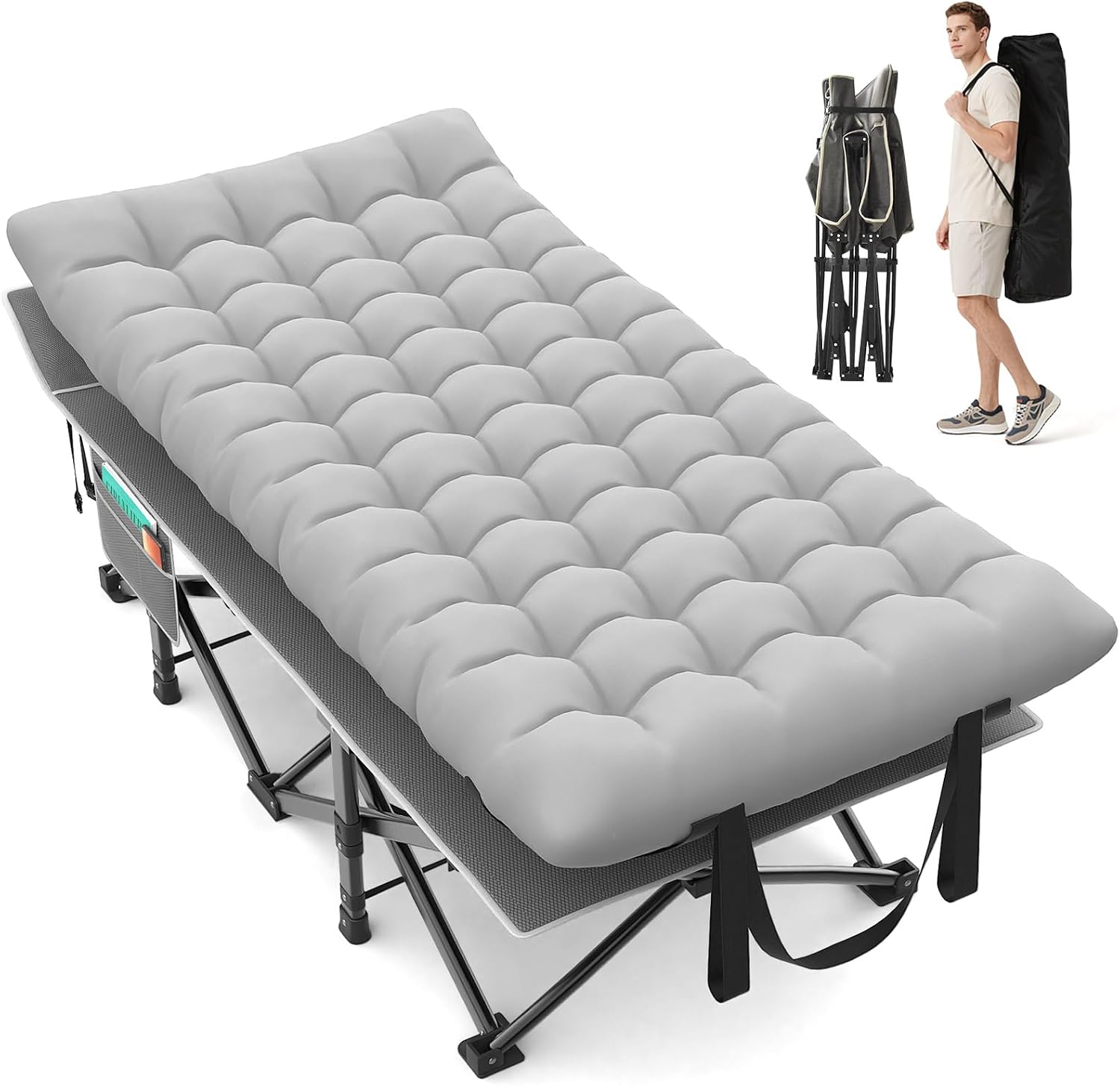 32" XXL Folding Camping Cot