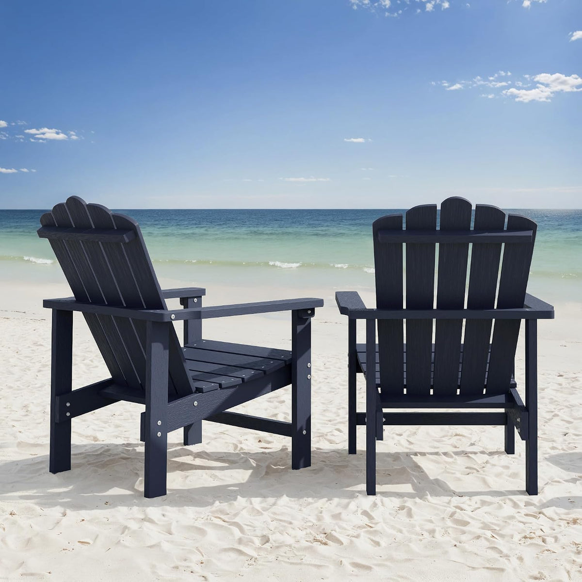 Stackable HDPE Adirondack Chairs Set of 2