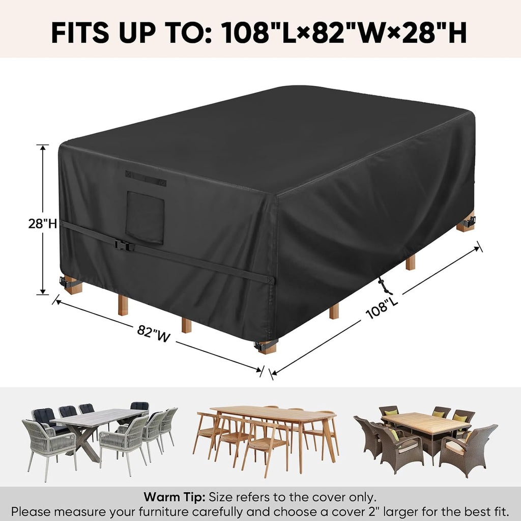 Large Outdoor Table Furniture Cover