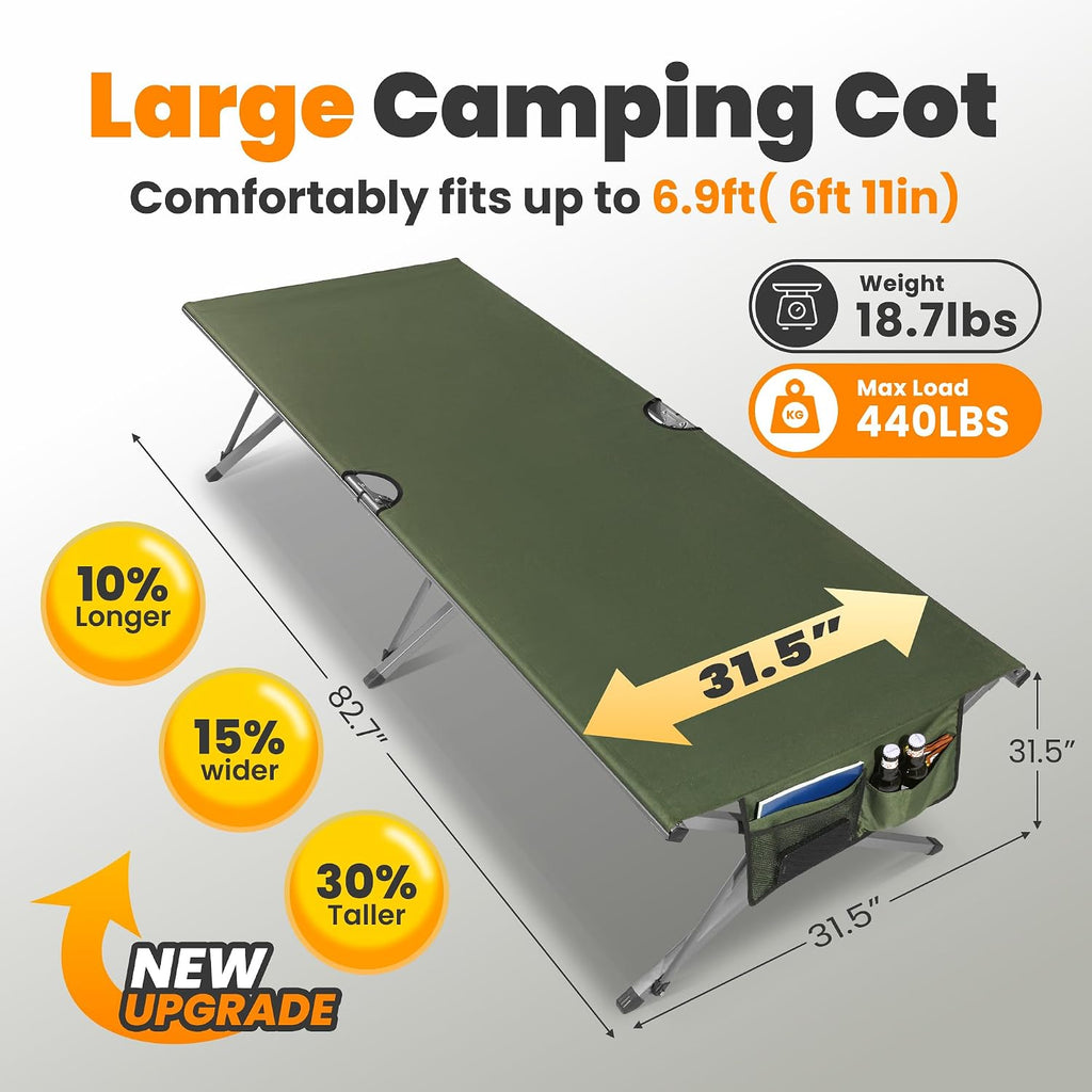 Oversized Folding Camping Cot
