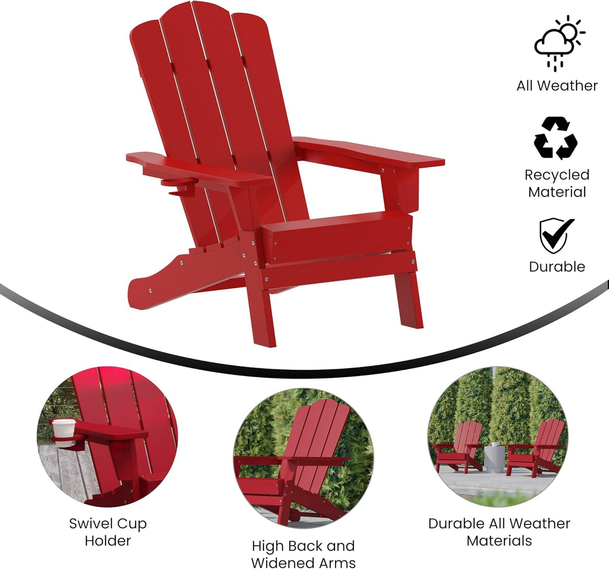 Poly Resin Adirondack Chair