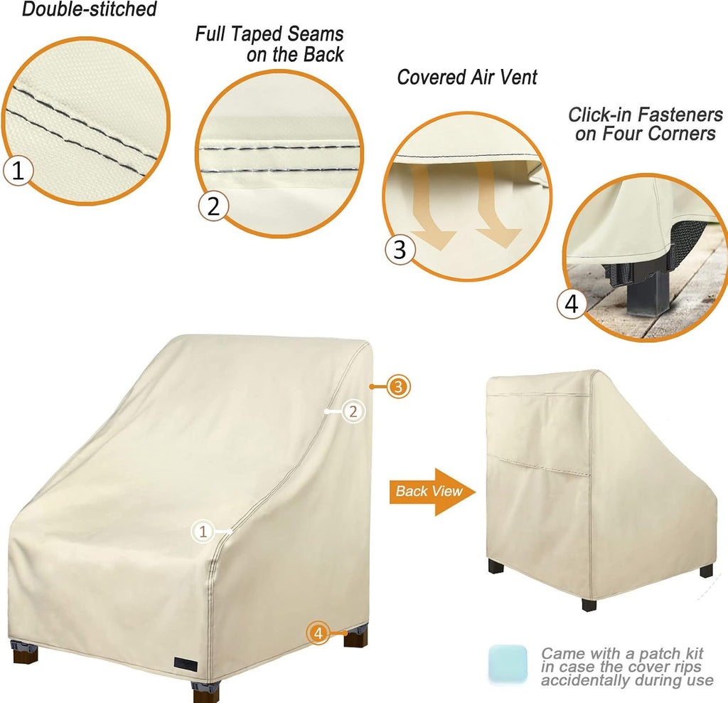 4 Pack Patio Chair Covers