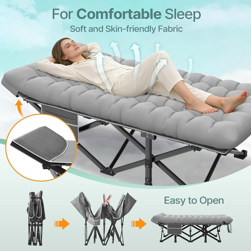 32" XXL Folding Camping Cot