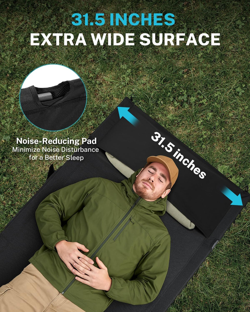 Adjustable Height Camping Cot