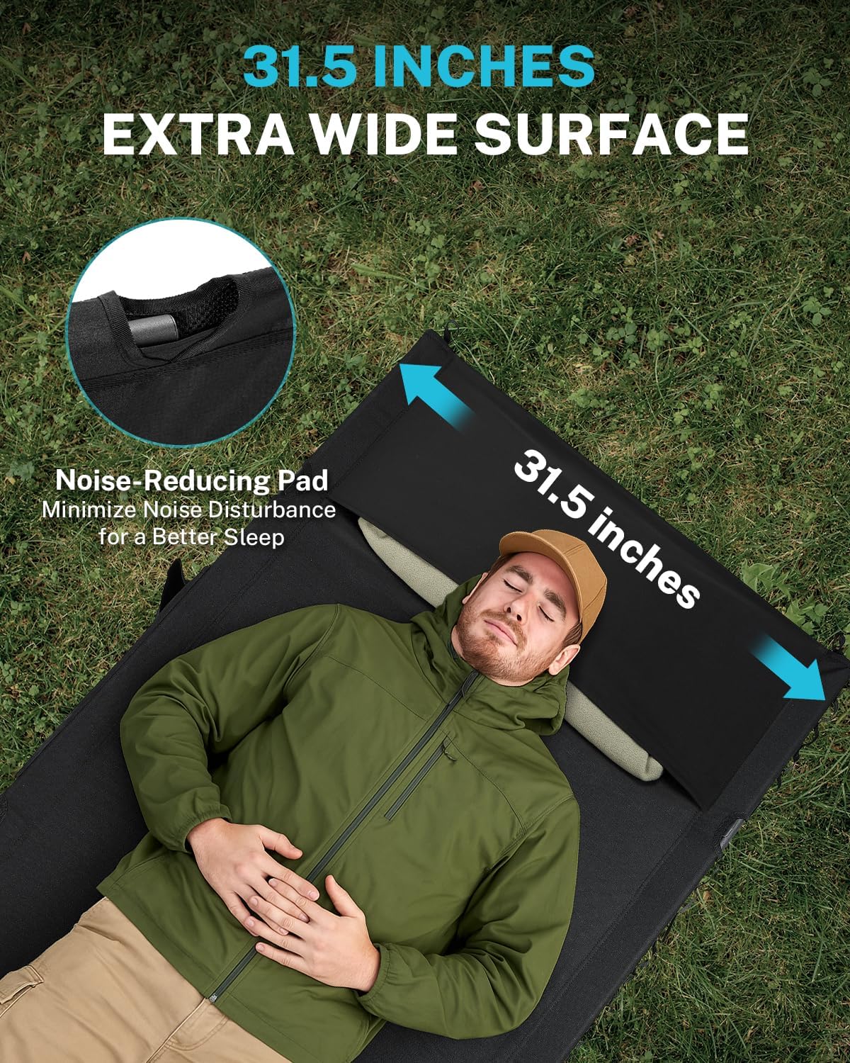 Adjustable Height Camping Cot