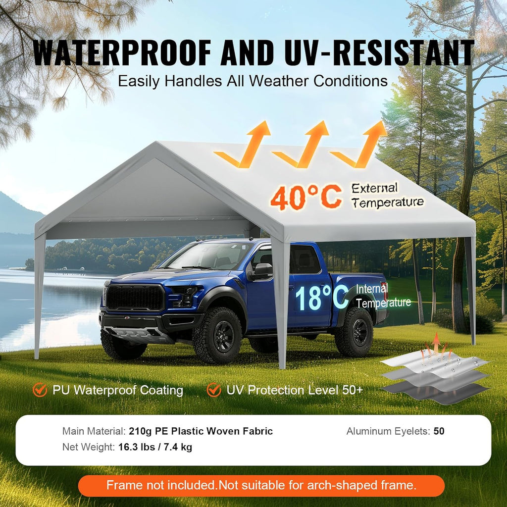 13x20FT Carport Canopy Cover