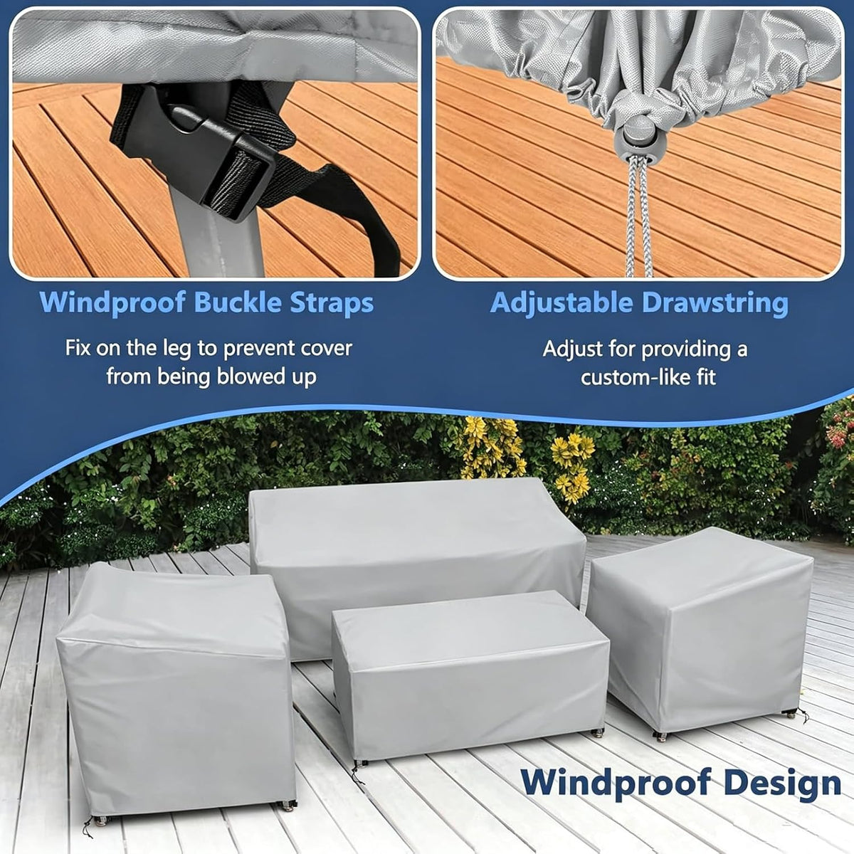 4-Piece Outdoor Furniture Covers