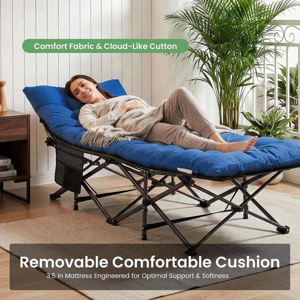 Padded Folding Camping Cot