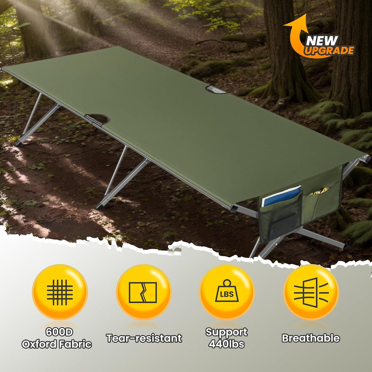 Oversized Folding Camping Cot