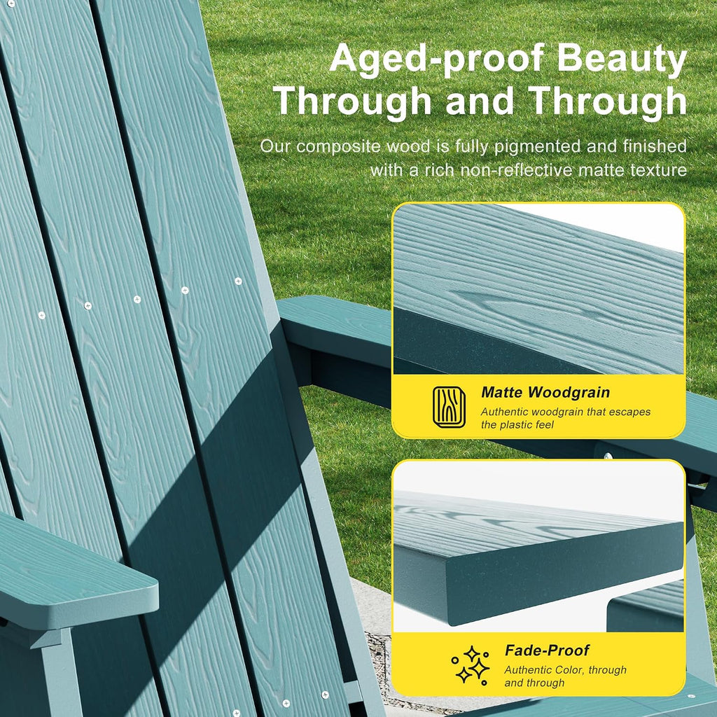 HDPE Adjustable Adirondack Chair Set of 2
